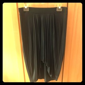 Helmut Lang high/low cotton skirt